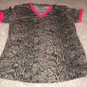 NWT’s Crazy Snake Print Top